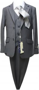 BOYS 5PC. TR SUIT (2141401) CHARCOAL